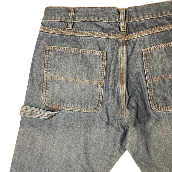 IG INSULATED GEAR Relaxed Fit‎ Carpenter Jeans 38x32 Buffalo Plaid Flannel-Lined - Picture 7 of 16